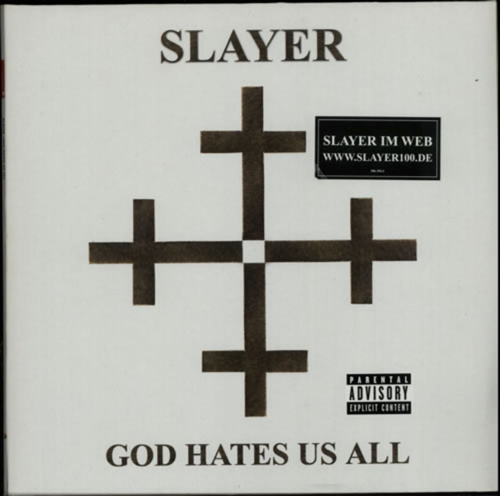 Slayer God Hates Us All - EX UK vinyl LP album (LP record) 586394-1