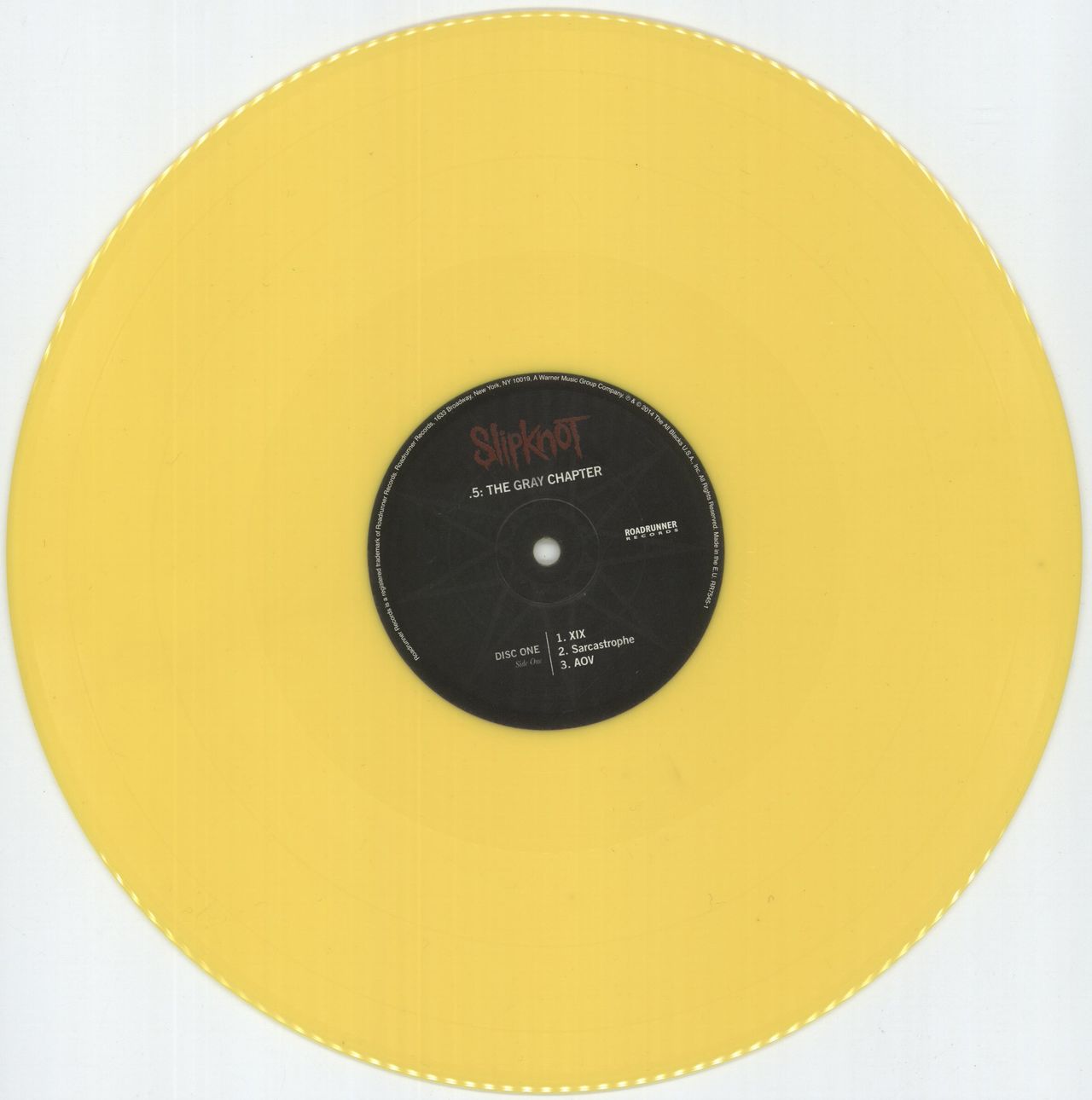 Slipknot .5: The Gray Chapter - Yellow Vinyl UK 2-LP vinyl set
