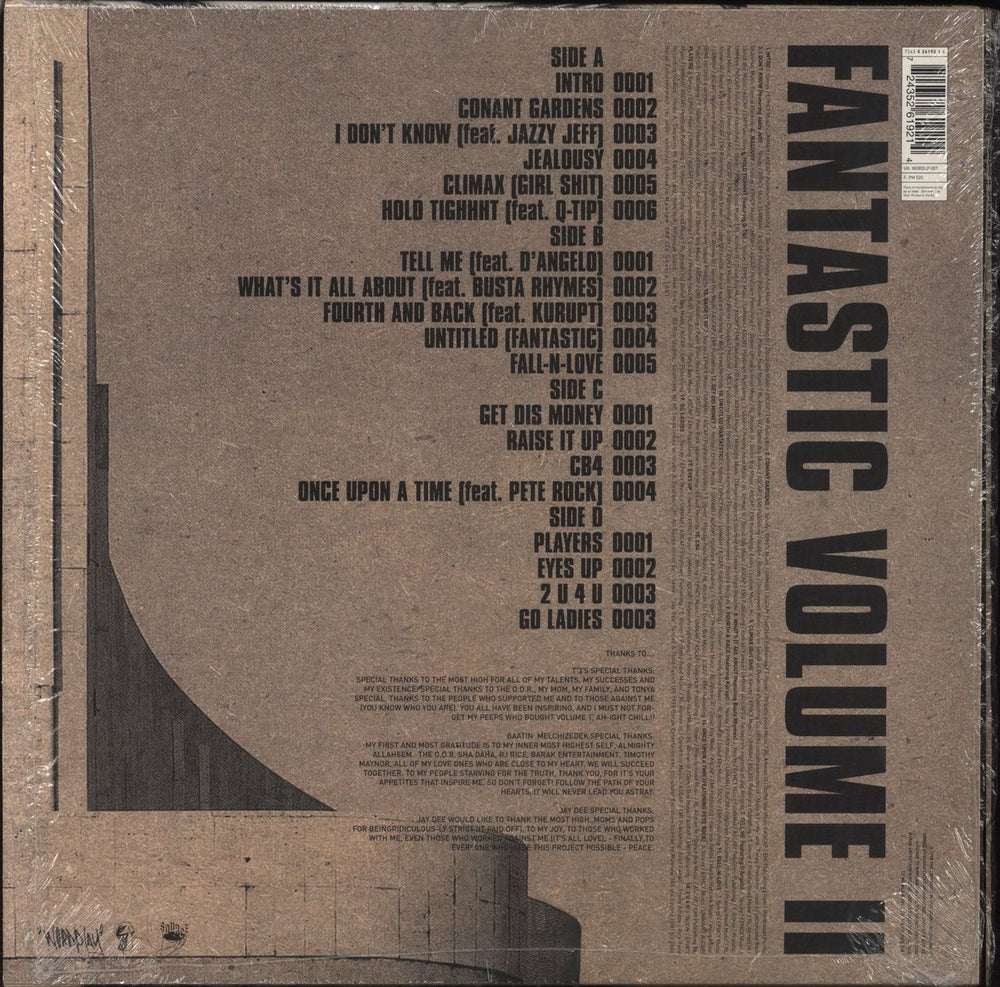 Slum Village Fantastic Volume II UK 2-LP vinyl record set (Double LP Album)