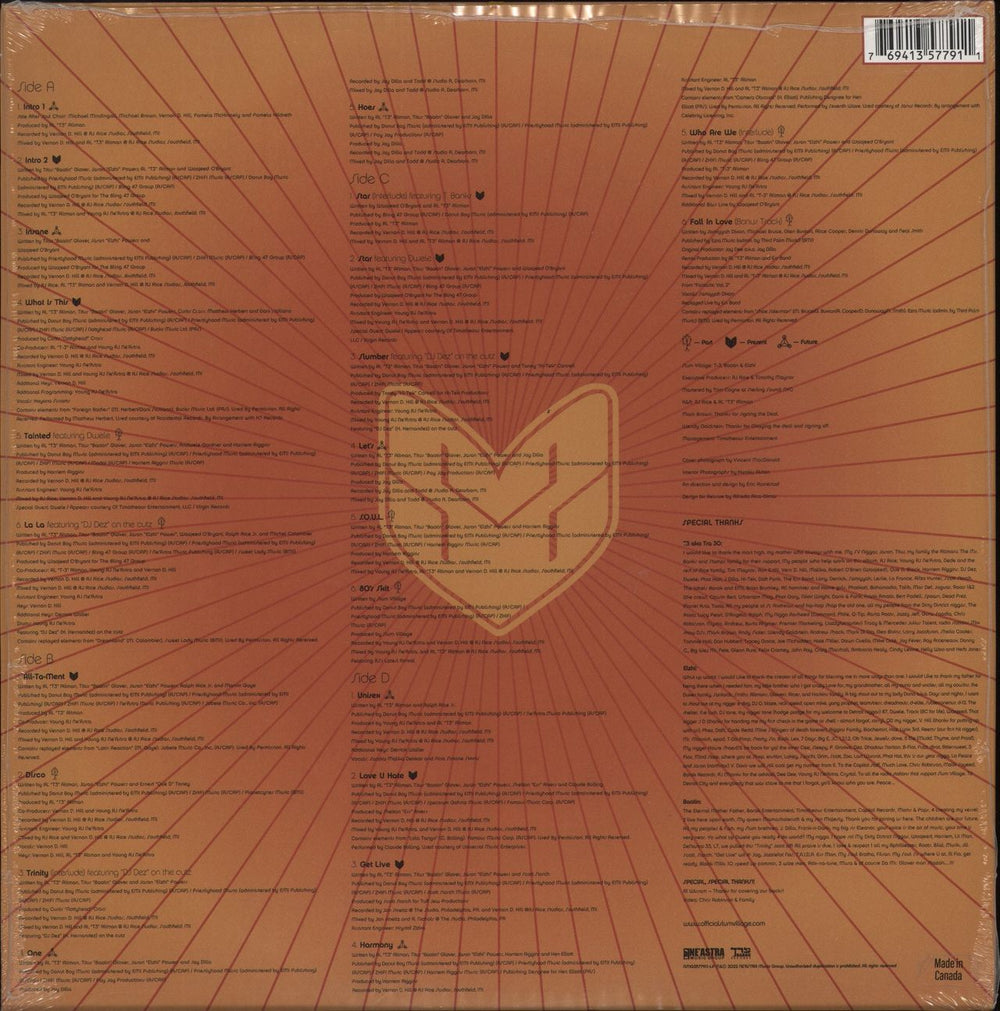 Slum Village Trinity - Sealed US 2-LP vinyl record set (Double LP Album) 769413577911