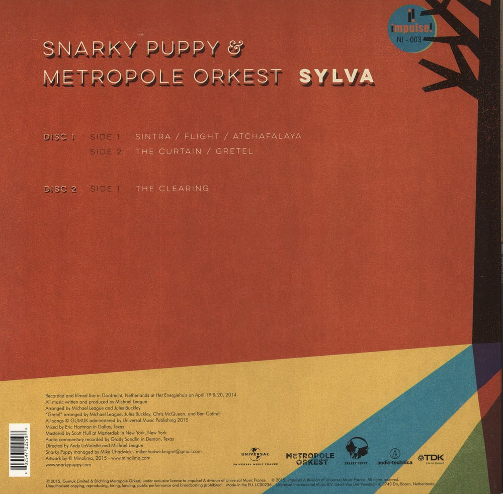 Snarky Puppy Sylva UK 2-LP vinyl record set (Double LP Album) 602547222596