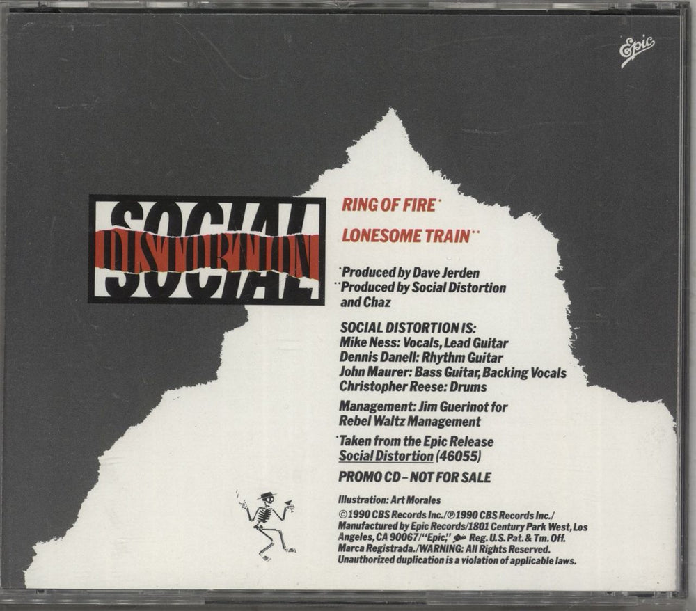 Social Distortion Ring Of Fire US Promo CD single (CD5 / 5")