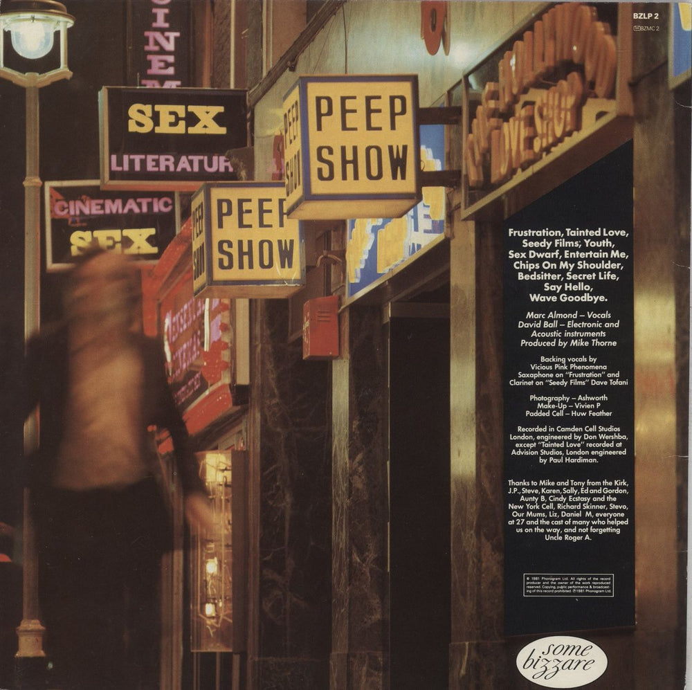 Soft Cell Non-Stop Erotic Cabaret UK vinyl LP album (LP record)