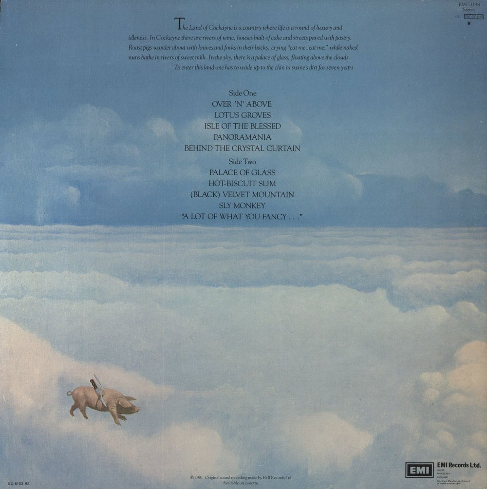 Soft Machine Land Of Cockayne UK vinyl LP album (LP record)