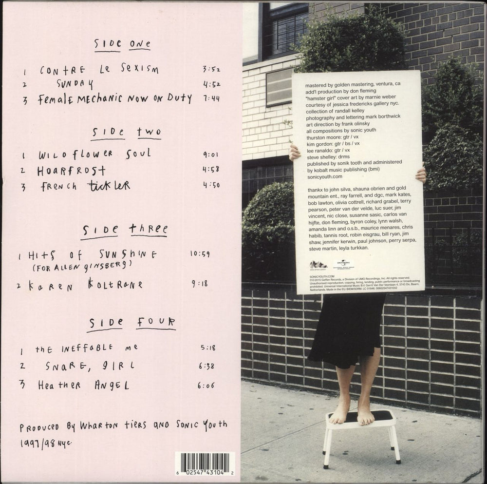 Sonic Youth A Thousand Leaves - 180gm UK 2-LP vinyl record set (Double LP Album) 602547431042