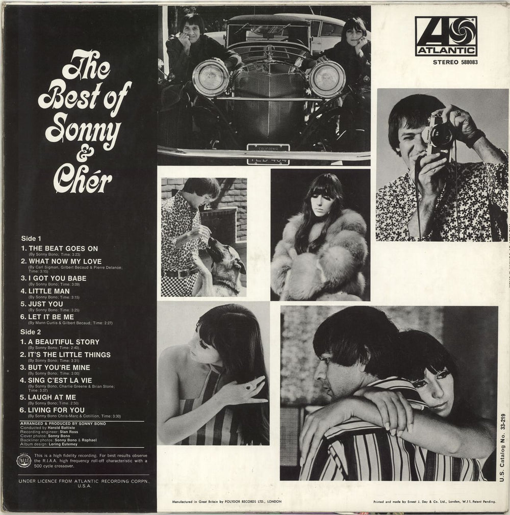 Sonny & Cher The Best Of Sonny & Cher - 1st UK vinyl LP album (LP record) S+CLPTH702911