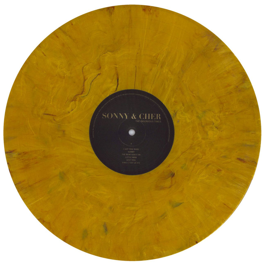 Sonny & Cher The Ingenious Times - 180gm Gold Marbled Vinyl UK vinyl LP album (LP record) S+CLPTH831047