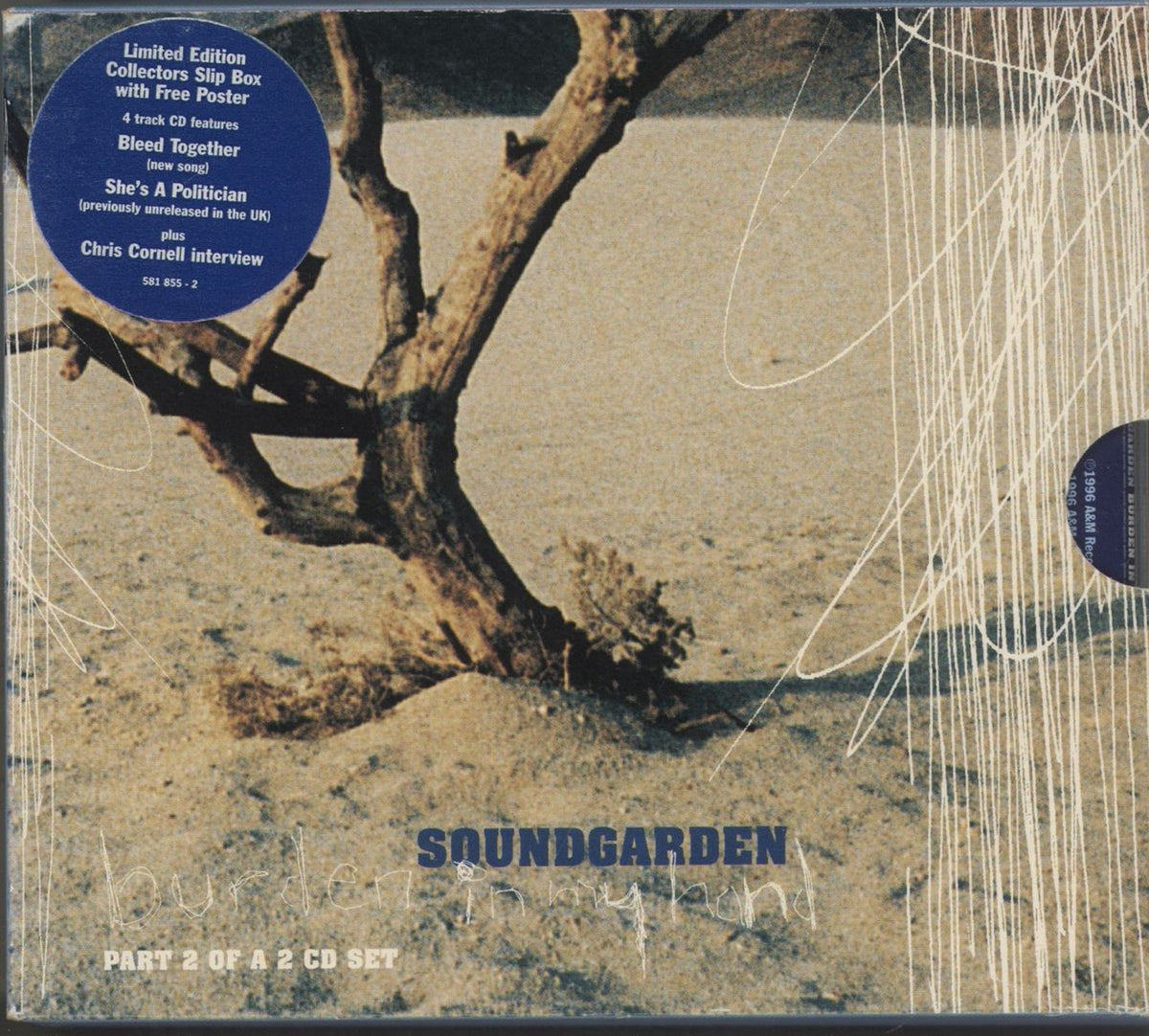 Soundgarden Burden In My Hand UK 2-CD single set — RareVinyl.com