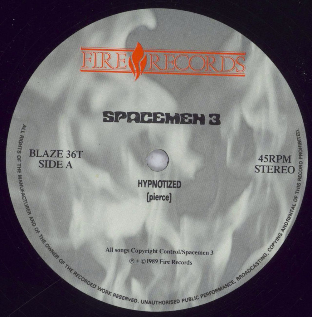 Spacemen 3 Hypnotized + Poster UK 12" vinyl single (12 inch record / Maxi-single) SP312HY838492