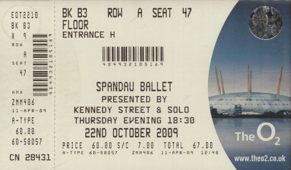 Spandau Ballet The Reformation Tour UK tour programme SPBTRTH876323