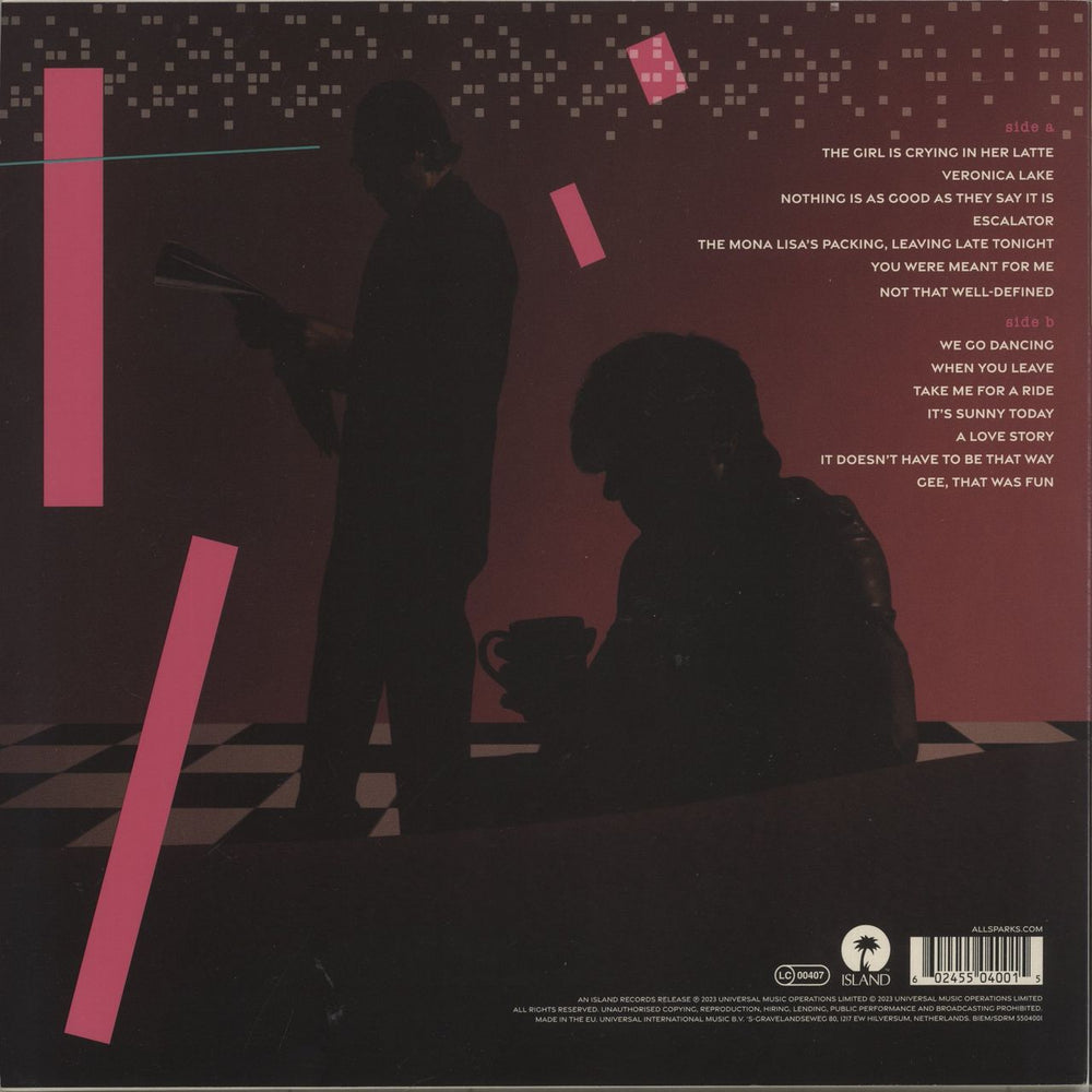 Sparks The Girl Is Crying In Her Latte - 180 Gram + Ticket Stub UK vinyl LP album (LP record) 602455040015