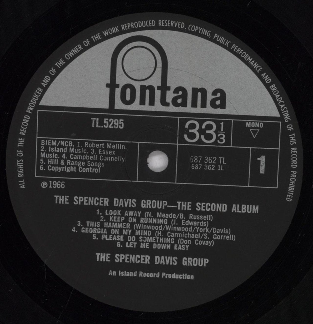 Spencer Davis Group The Second Album - EX UK vinyl LP album (LP record) SDGLPTH300871