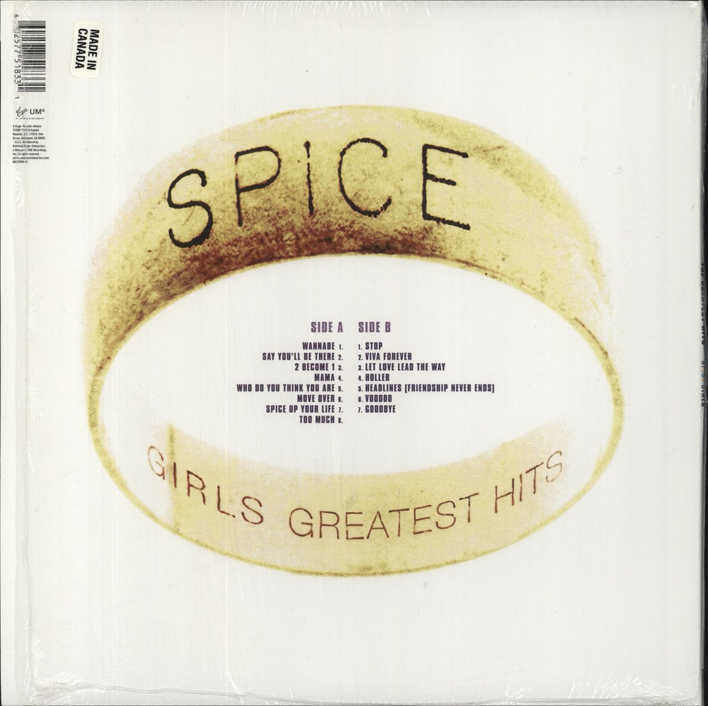 Spice Girls Greatest Hits - Picture Disc + Opened Shrink US picture disc LP (vinyl picture disc album) 602577518331