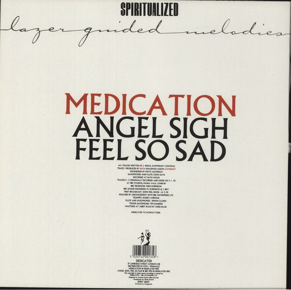 Spiritualized Medication - EX UK 12" vinyl single (12 inch record / Maxi-single) 5020752001372