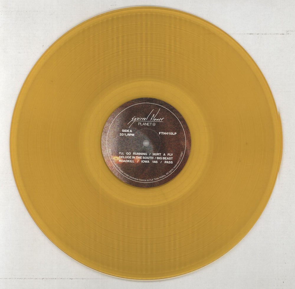 Squirrel Flower Planet [i] - Orange Transparent Vinyl UK vinyl LP album (LP record) 7T8LPPL859069