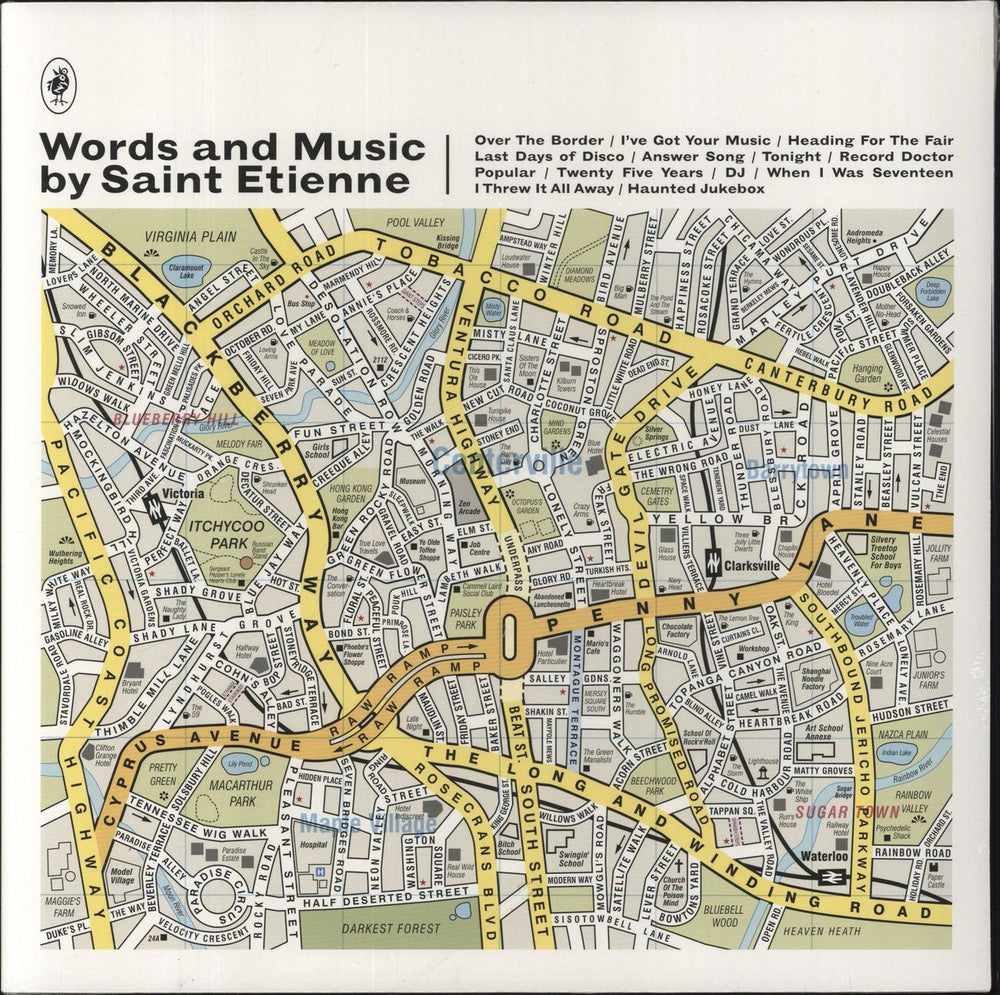 St Etienne Words And Music By Saint Etienne - Sealed UK vinyl LP album (LP record) HVNLP92