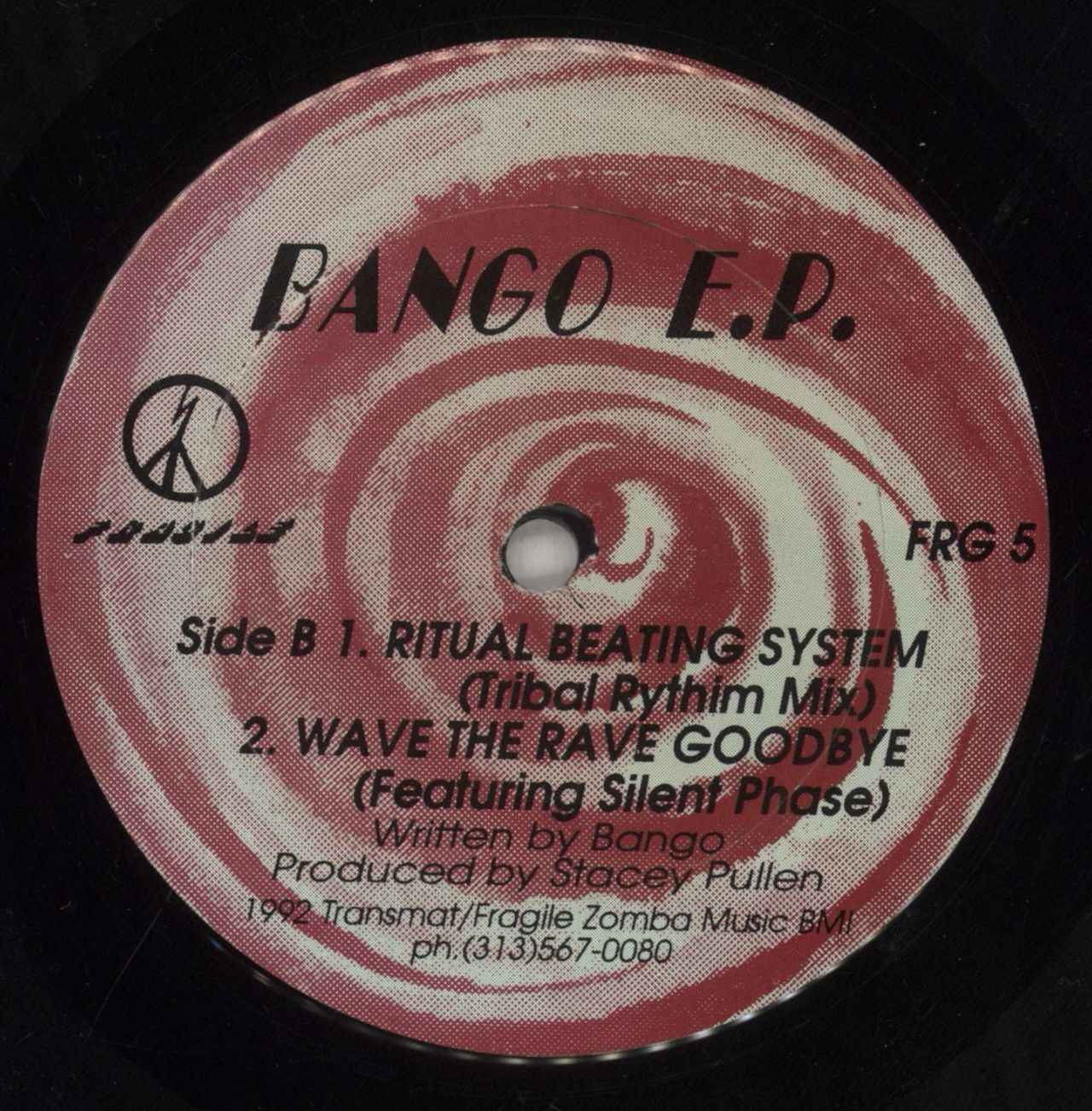 Stacey Pullen Ritual Beating System US 12" vinyl single (12 inch record / Maxi-single)