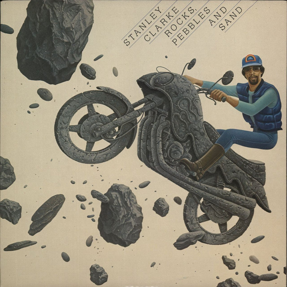 Stanley Clarke Rocks, Pebbles And Sand + Lyric insert UK vinyl LP album (LP record) EPC84342