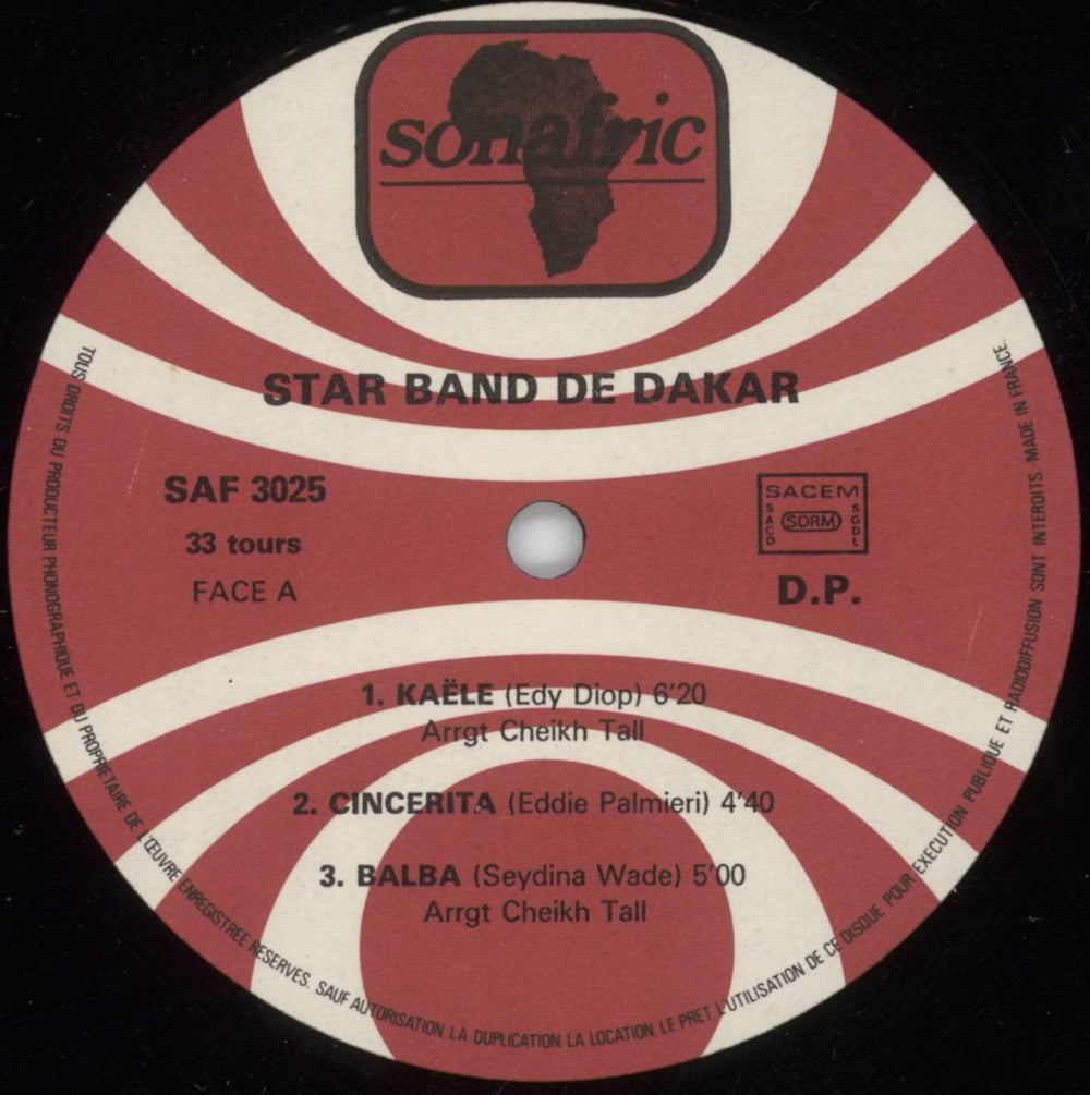 Star Band De Dakar Star Band De Dakar - Vol. 6 French vinyl LP album (LP record) 93QLPST880530