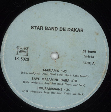 Star Band De Dakar Star Band De Dakar Vol. 9 African vinyl LP album (LP record) 93QLPST880703
