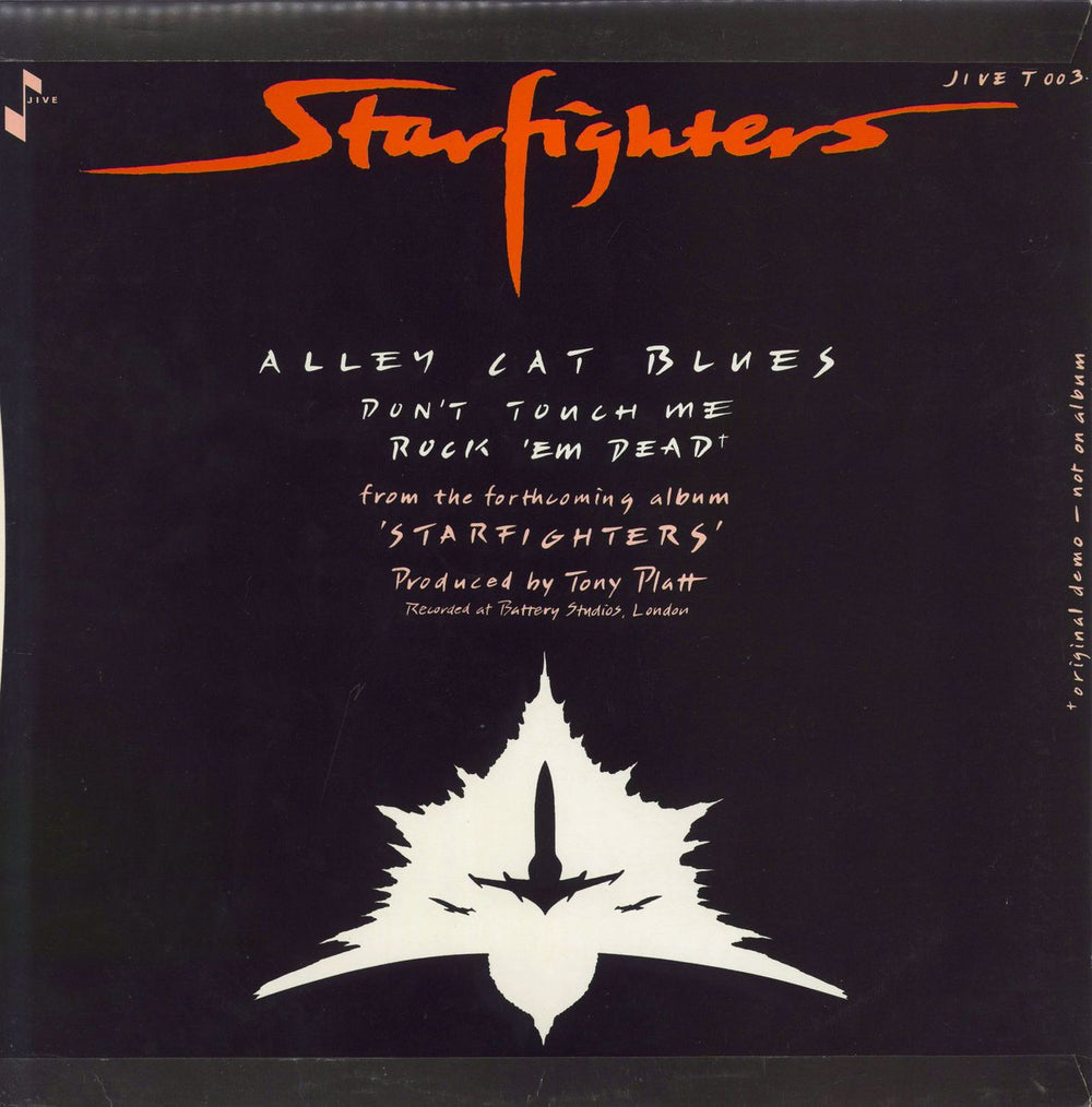 Starfighters Alley Cat Blues UK 12" vinyl single (12 inch record / Maxi-single)