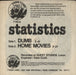 Statistics Dumb UK 7" vinyl single (7 inch record / 45)