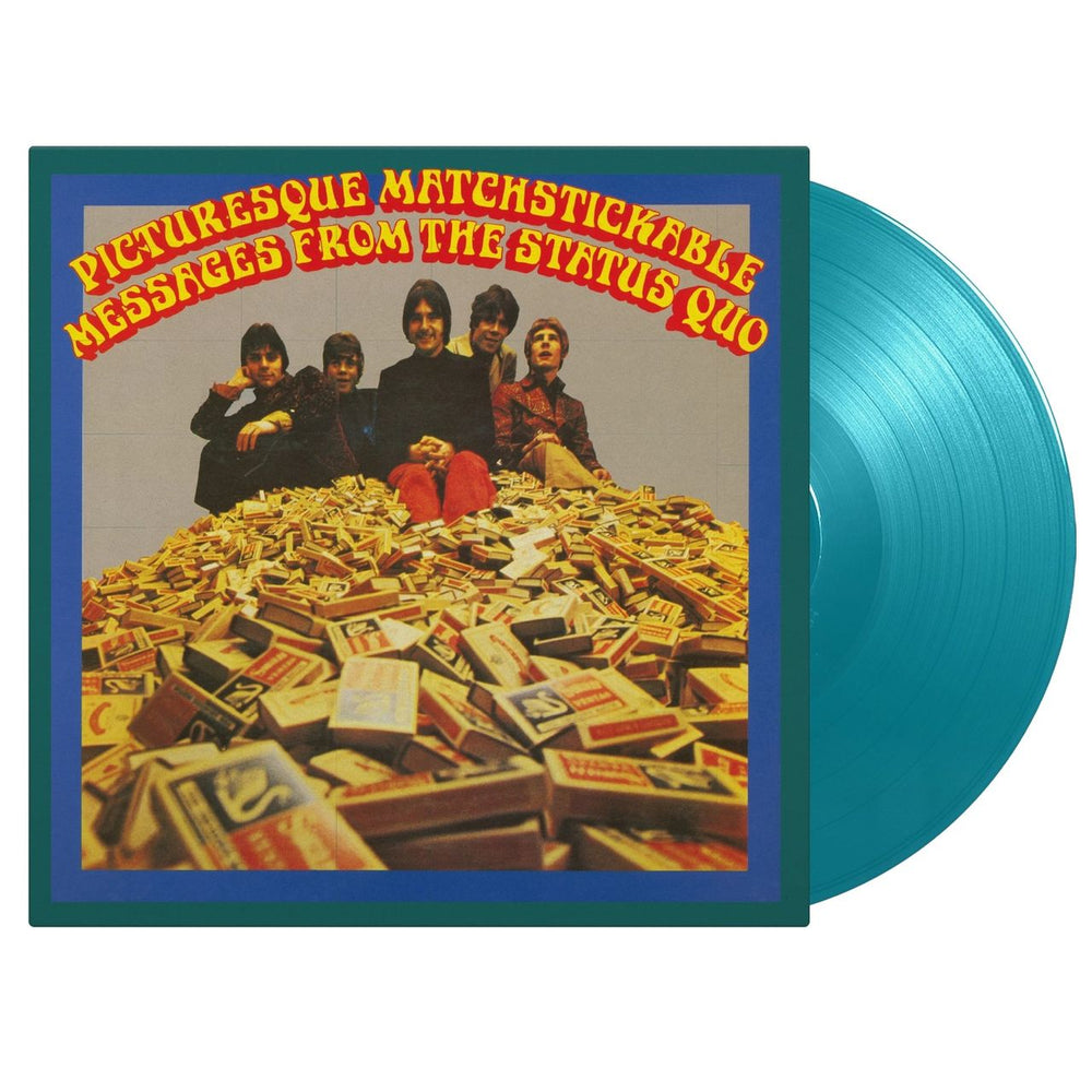 Status Quo Picturesque Matchstickable Messages from the Status Quo - 180 Gram Turquoise Vinyl UK vinyl LP album (LP record) MOVLP1864C