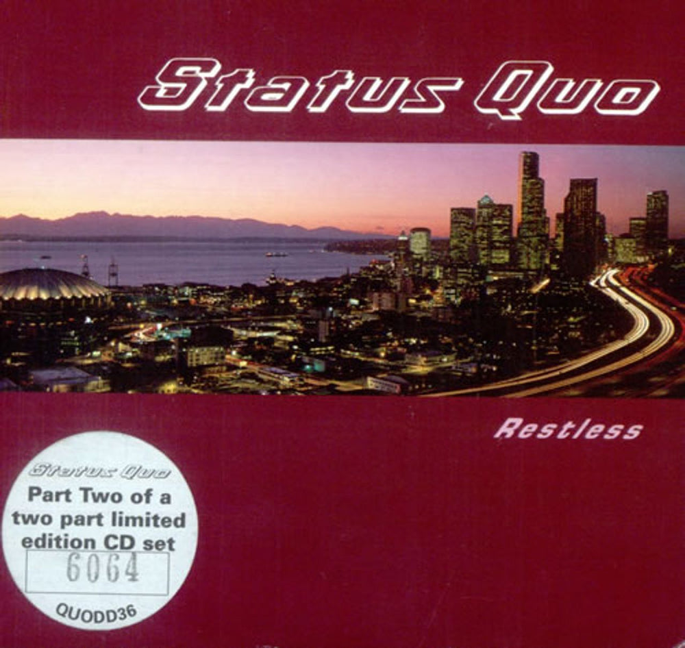 Status Quo Restless - Both Parts UK 2-CD single set (Double CD single) QUODD36