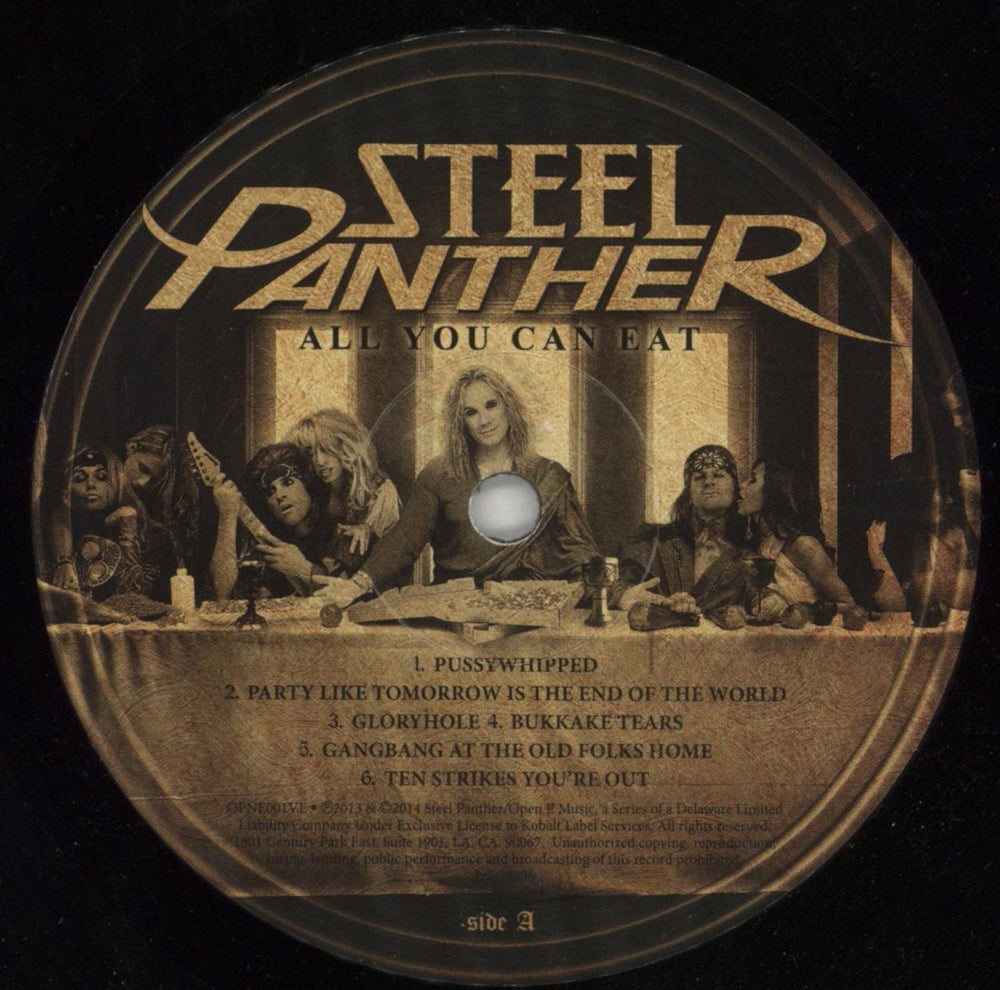 Steel Panther All You Can Eat - Autographed US vinyl LP album (LP record) X61LPAL849259