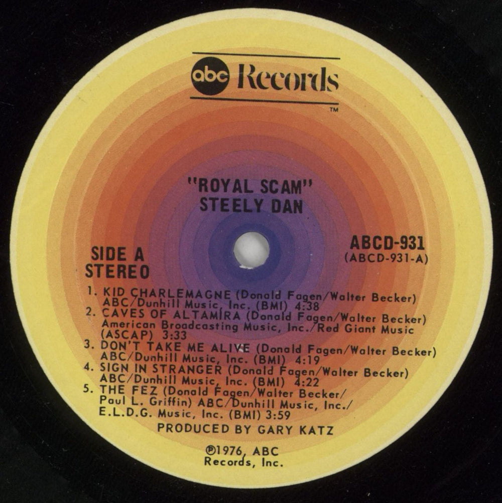 Steely Dan The Royal Scam US vinyl LP album (LP record) S-DLPTH333083