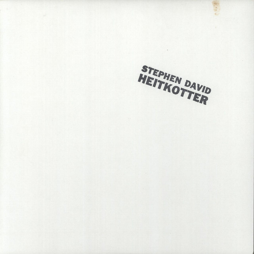 Stephen David Heitkotter Stephen David Heitkotter - 180g US vinyl LP album (LP record) TIME-LAG052
