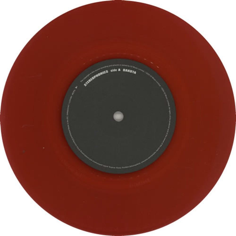 Stereophonics Dakota - Red Vinyl UK 7" vinyl single (7 inch record / 45) OPH07DA316670