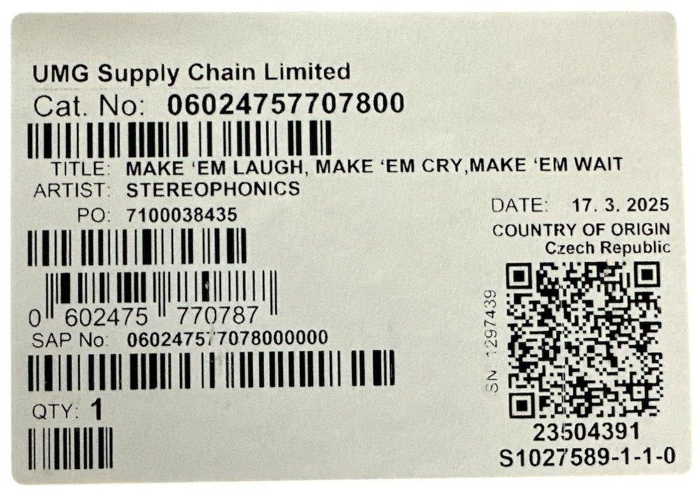 Stereophonics Make 'Em Laugh, Make 'Em Cry, Make 'Em Wait - 4 x 7" Vinyl Box Set - Sealed UK 7" single box set OPH7XMA873782