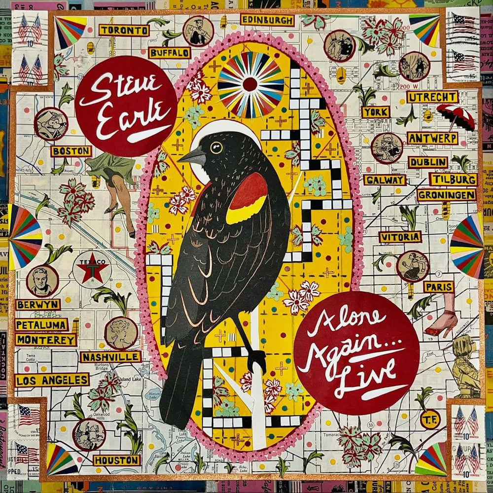 Steve Earle Alone Again (Live) - Clear Vinyl - Sealed US vinyl LP album (LP record) 0063387033