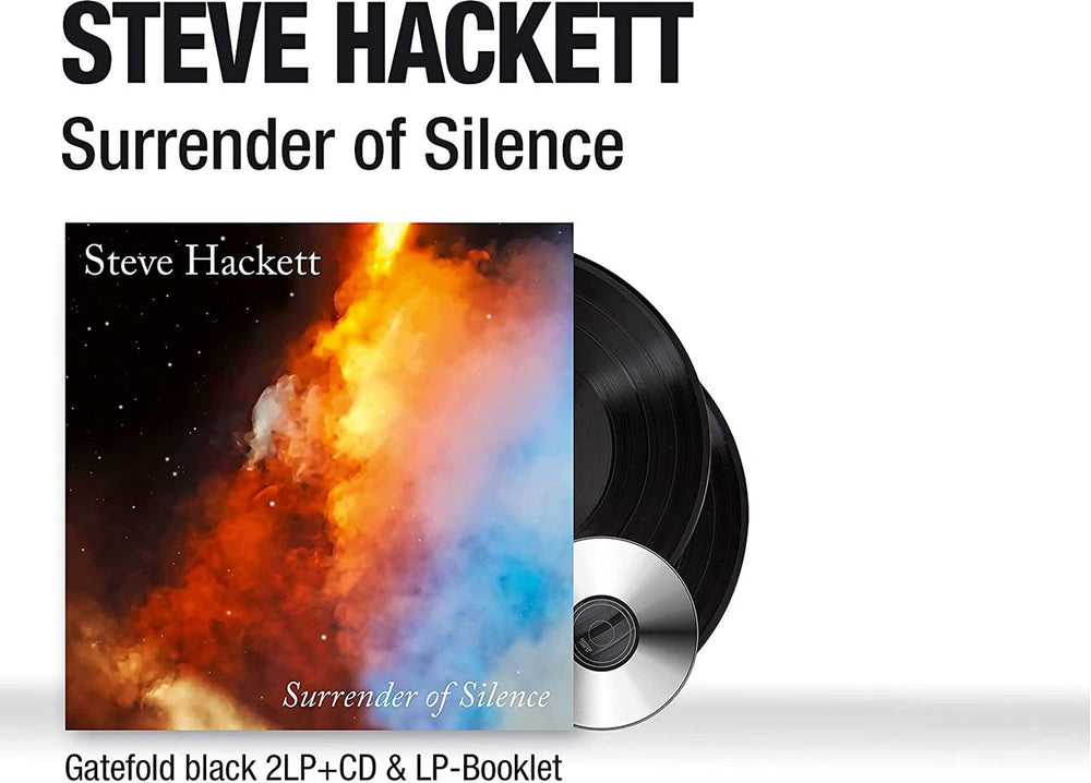 Steve Hackett Surrender Of Silence 2LP + CD - Sealed UK 2-LP vinyl record set (Double LP Album) SVE2LSU775457