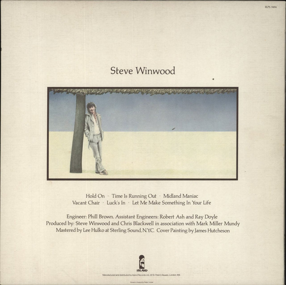 Steve Winwood Steve Winwood - 1st UK vinyl LP album (LP record)