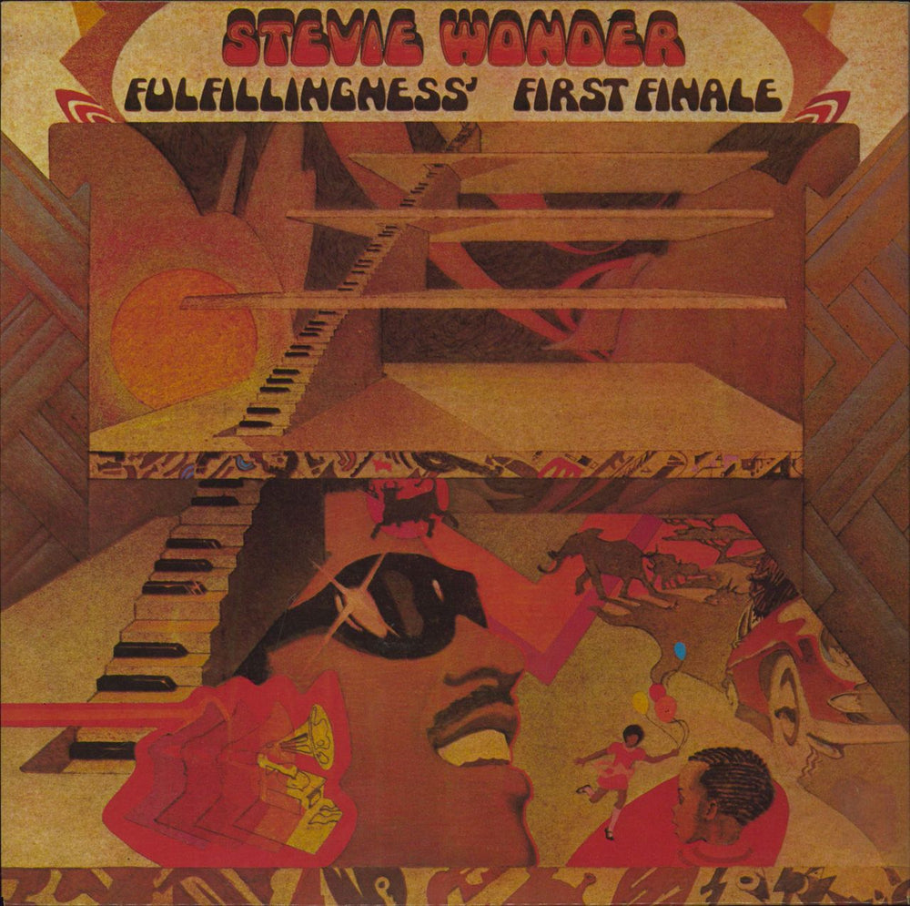 Stevie Wonder Fulfillingness' First Finale Spanish vinyl LP album (LP record) 2-47.075