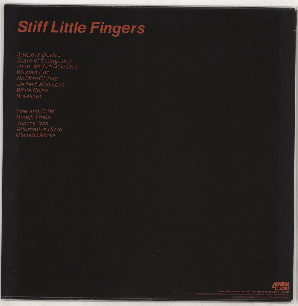 Stiff Little Fingers Inflammable Material - 180gm US vinyl LP album (LP record)