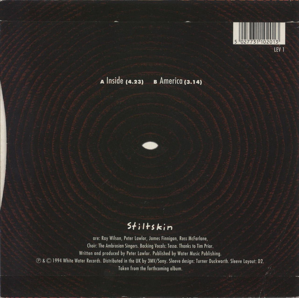 Stiltskin Inside UK 7" vinyl single (7 inch record / 45) 5027731102013