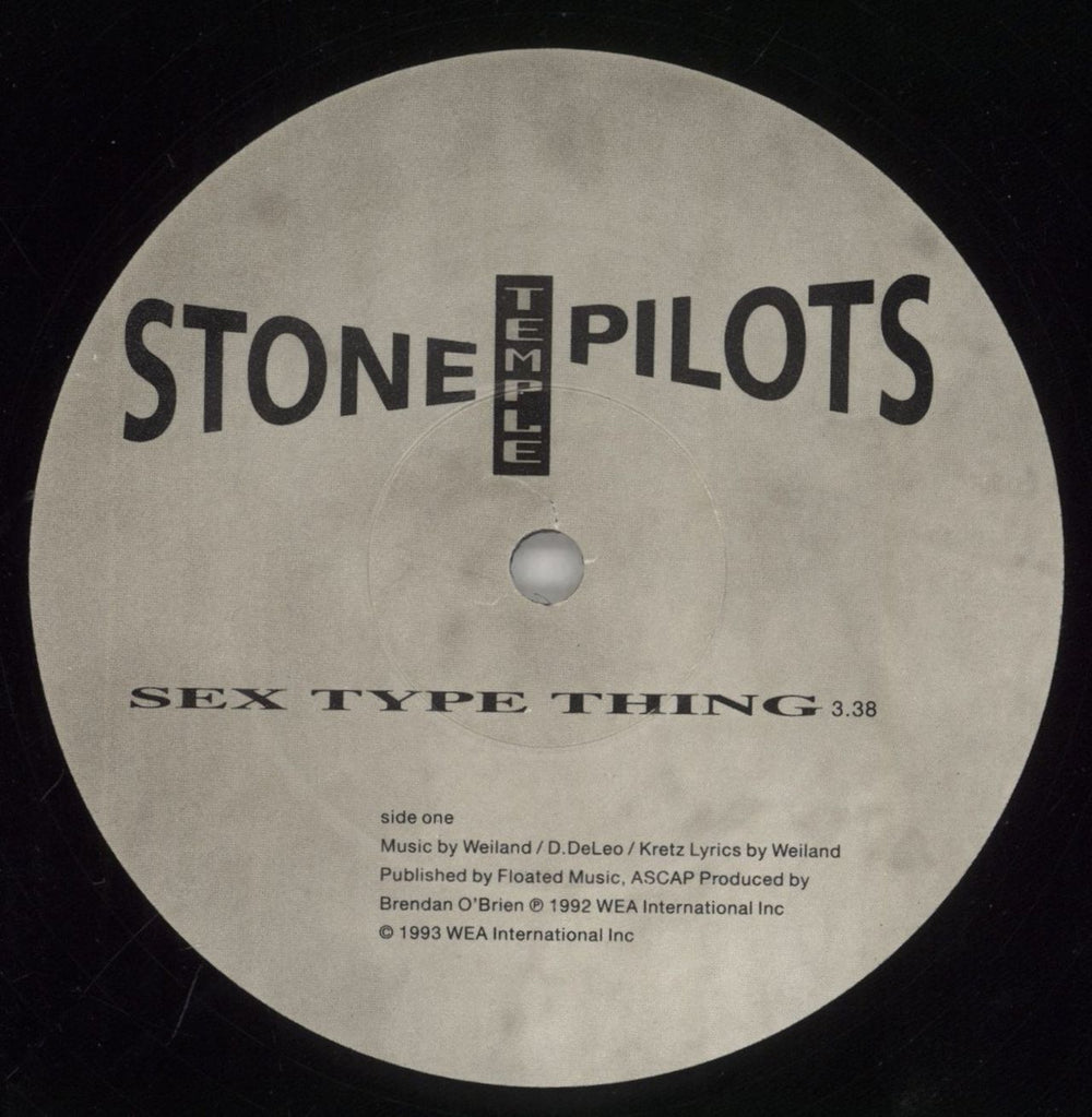 Stone Temple Pilots Sex Type Thing UK 12" vinyl single (12 inch record / Maxi-single) PTS12SE278101