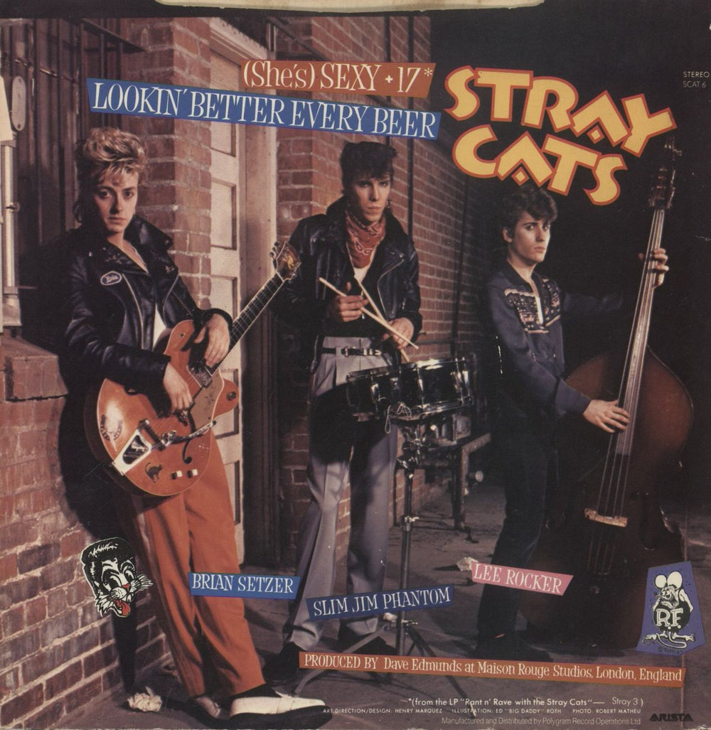 Stray Cats (She's) Sexy + 17 UK 7" vinyl single (7 inch record / 45)