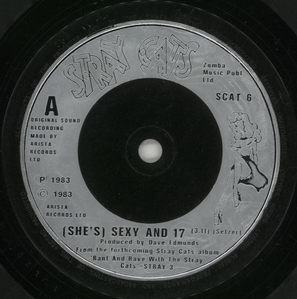 Stray Cats (She's) Sexy + 17 UK 7" vinyl single (7 inch record / 45) SRY07SH08444