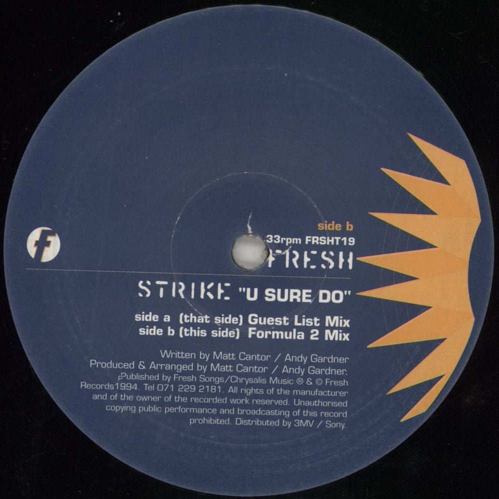Strike U Sure Do UK 12" vinyl single (12 inch record / Maxi-single) SKE12US861813