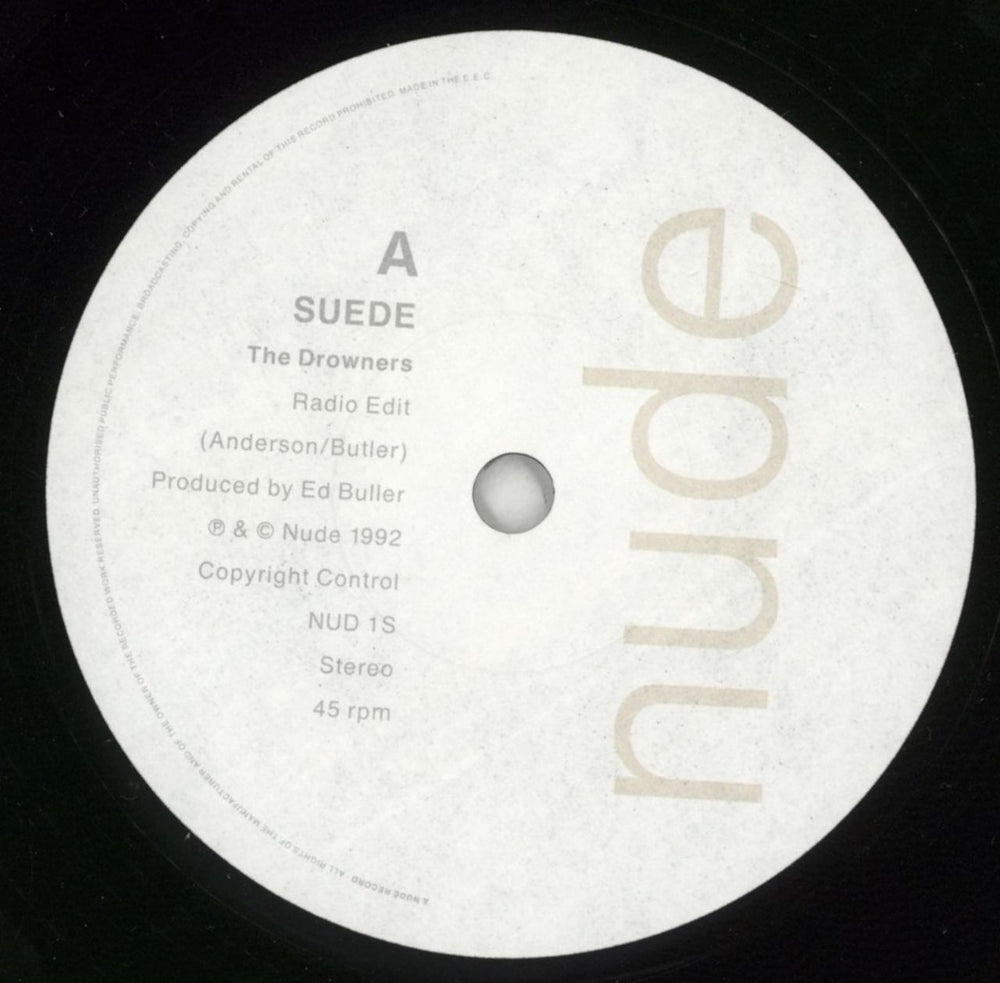 Suede The Drowners UK 7" vinyl single (7 inch record / 45) SUE07TH67264