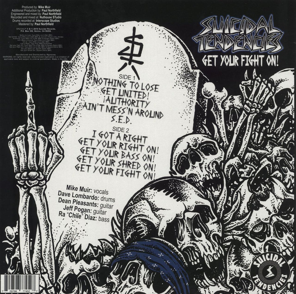 Suicidal Tendencies Get Your Fight On! - Yellow Vinyl US 12" vinyl single (12 inch record / Maxi-single) 5060463419615
