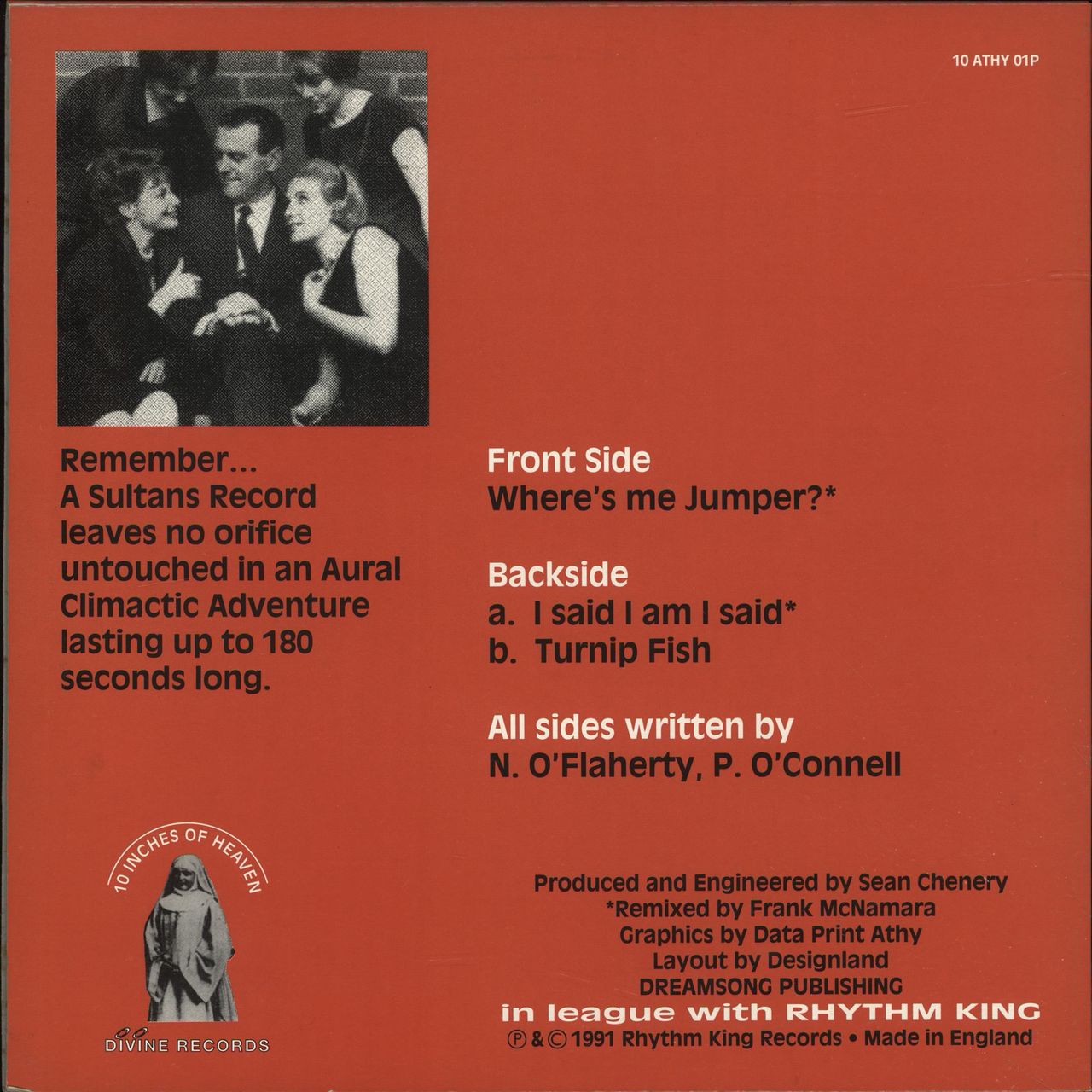 Sultans Of Ping F.C. Where's Me Jumper? UK 10" vinyl —