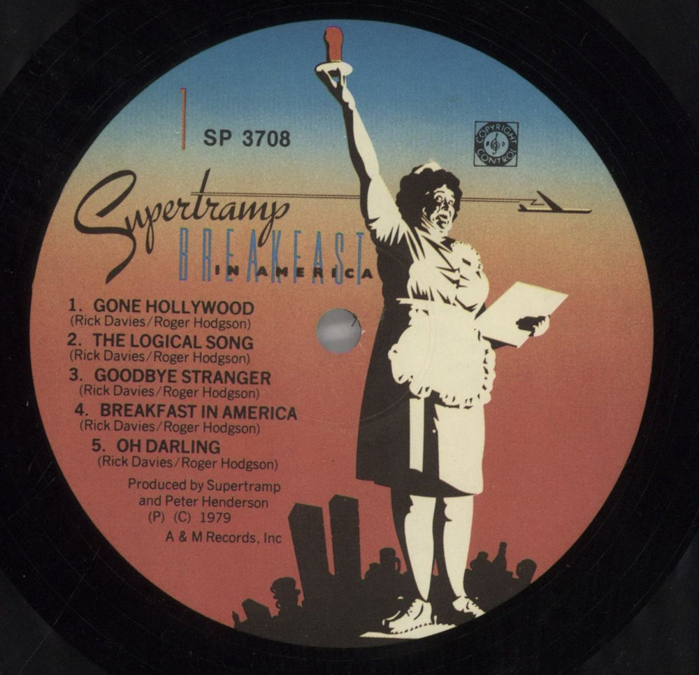 Supertramp Breakfast In America Hong Kong vinyl LP album (LP record) SPTLPBR711431