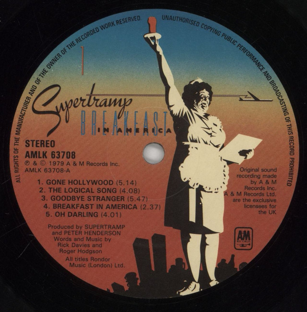 Supertramp Breakfast In America - Nimbus - Pr Hi-Fi - EX UK vinyl LP album (LP record) SPTLPBR157955