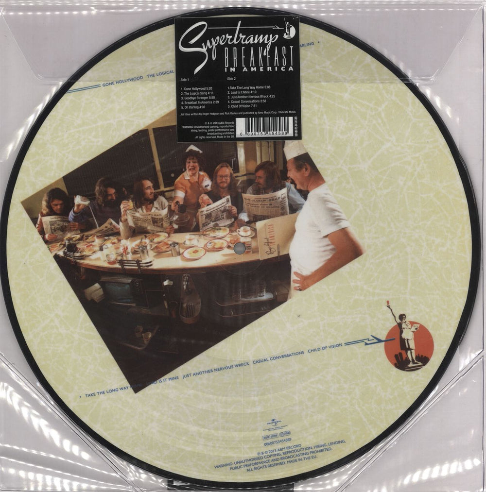 Supertramp Breakfast In America - Picture Disc Edition - Sealed UK picture disc LP (vinyl picture disc album) 600753454589