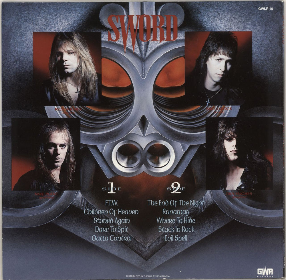 Sword Metalized UK vinyl LP album (LP record)